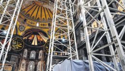 Ayasofya&rsquo;da Kapsamlı Restorasyon &Ccedil;alışmaları Devam Ediyor