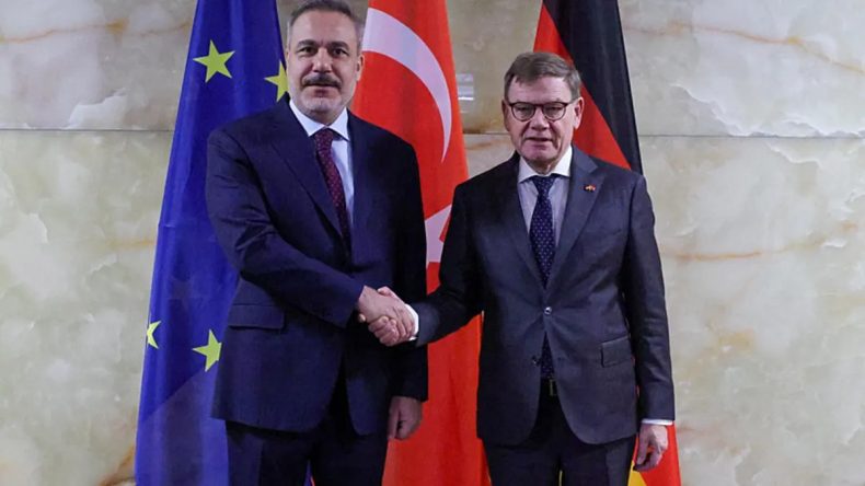 Bakan Fidan Alman Mevkidaşı Wadephul ile Bir Araya Geldi: Dikkat &Ccedil;eken AB &Uuml;yeliği Mesajı