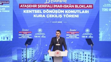 Bakan Kurum'dan Kentsel D&ouml;n&uuml;ş&uuml;m Vurgusu: Projelerin Y&uuml;zde Elli'si İstanbul'a