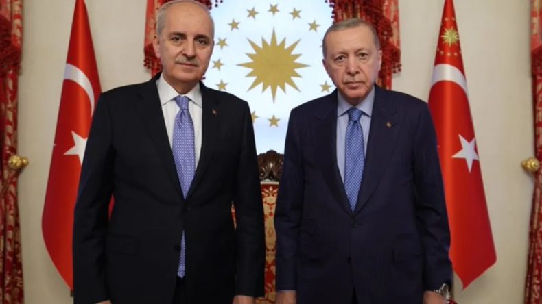 Başkan Recep Tayyip Erdoğan Numan Kurtulmuş'u Ağırladı