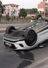 Batman'da Dehşet Verici Kaza: Otomobil Takla Attı, 1 Kişi Yaralandı