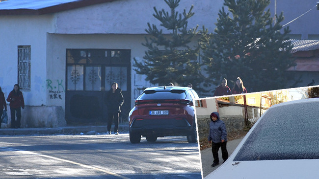 Bir Kasaba Tamamen Dondu: Araçlar Halılarla Korumaya Alındı