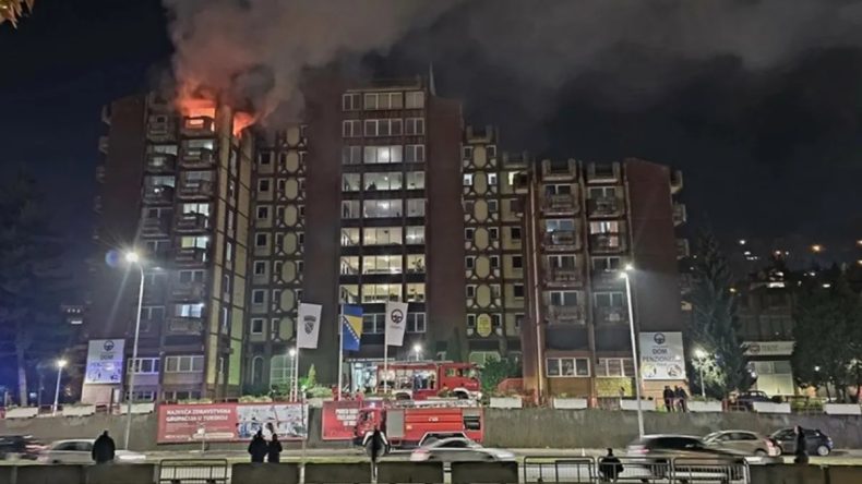 Bosna Hersek&rsquo;teki huzurevi yangınında can kaybı 17&rsquo;ye ulaştı