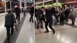 Bursa'da Metro İstasyonunda Kavga: Dubalar, Yumruklar Havada Uçuştu