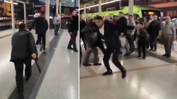 Bursa'da Metro İstasyonunda Kavga: Dubalar, Yumruklar Havada U&ccedil;uştu