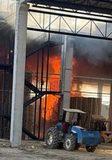 Bursa'da Palet Fabrikasında Yangın: G&uuml;neş Panellerine Sı&ccedil;radı! 1 Yaralı