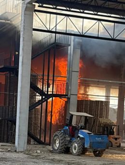 Bursa'da Palet Fabrikasında Yangın: Güneş Panellerine Sıçradı! 1 Yaralı