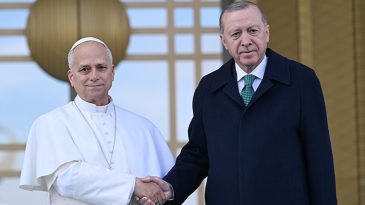 Cumhurbaşkanı Erdoğan ile Papa 14. Leo Ortak Basın Toplantısı D&uuml;zenliyor