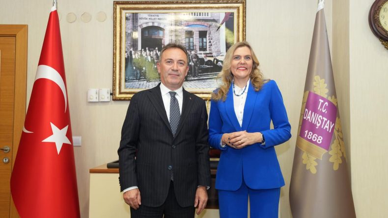 Danıştay Başsavcısı Erkan, Estonya Y&uuml;ksek Mahkemesi &Uuml;yesi Laffranque ile Buluştu