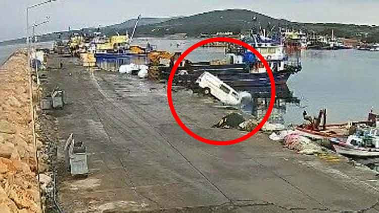 Didim'de Kamyonetin Denize Düşme Anları Kamuoyu İle Paylaşıldı