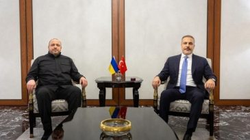 Dışişleri Bakanı Hakan Fidan, Ukrayna Milli G&uuml;venlik ve Savunma Konseyi Sekreteri Umerov ile G&ouml;r&uuml;şme Ger&ccedil;ekleştirdi