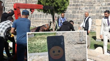 Diyarbakır'daki M&uuml;zede Şaşırtan Eser: 'D&uuml;nyanın İlk Emojili Asker Mezarı' Ziyarete Sunuldu