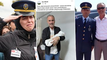 D&uuml;şen U&ccedil;akta Şehit Olan Astsubay Altıok&rsquo;un Kızı D&uuml;nyaya Geldi