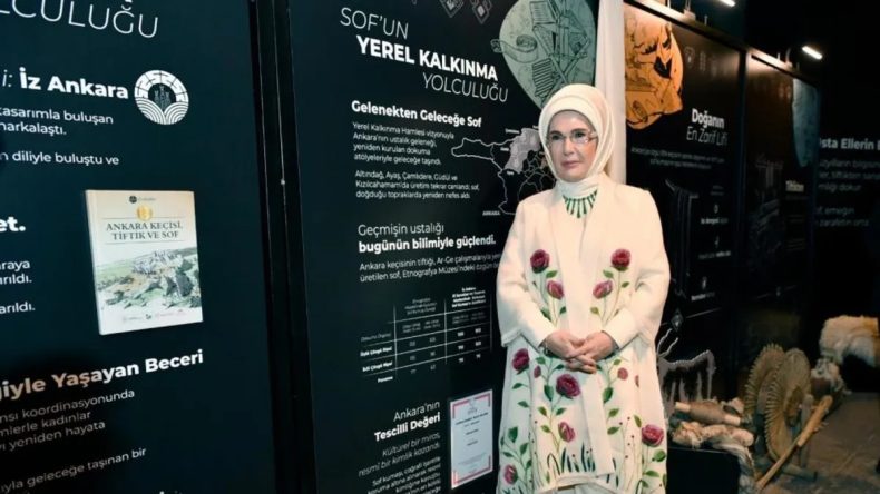 Emine Erdoğan, 'Anadoludakiler Sergisi'nin açılışında konuştu