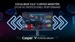 Excalibur 23.6 Curved Monitör ile 200 Hz ve 1 ms Tepki Süresi ile Kesintisiz Oyun Keyfi