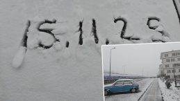 G&uuml;ne Kar Yağışıyla Girdik! Beyaz Bir &Ouml;rt&uuml; Her Yeri Kaptı