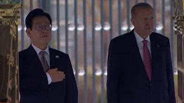 G&uuml;ney Kore Başbakanı Beştepe'de: Erdoğan resmi t&ouml;renle karşıladı