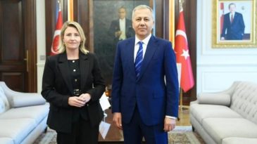 İ&ccedil;işleri Bakanı Yerlikaya, ICMPD Genel Direkt&ouml;r&uuml; Raab'ı Ağırladı