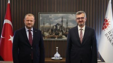 İletişim Başkanı Duran, RT&Uuml;K Başkanı Daniş ile Buluştu