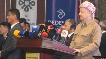 Irak KDP Lideri Mesut Barzani, Cizre'de… 'Barış S&uuml;recini Destekliyoruz'