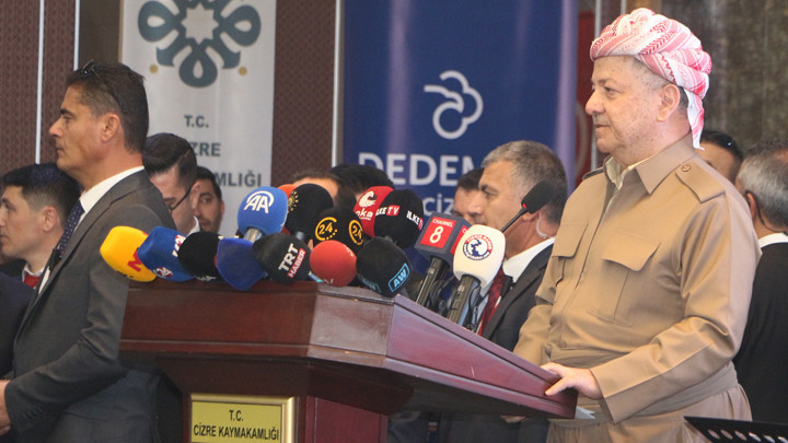 Irak KDP Lideri Mesut Barzani, Cizre'de… 'Barış Sürecini Destekliyoruz'
