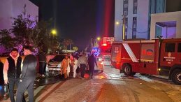 Kahramanmaraş'ta Apartman Otoparkında Endişe Verici Yangın