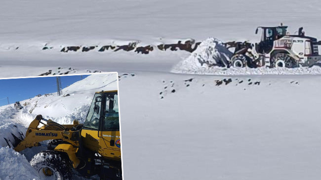 Kar kalınlığında önemli artış: Kar küreme faaliyetleri sürüyor