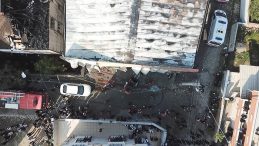 Kocaeli'de yangın faciası! 6 kişi hayatını kaybetti: Fabrika deposu havadan görüntülendi