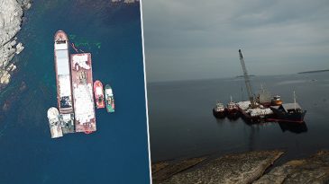 Kocaeli&rsquo;de karaya oturmuştu: 2 bin 135 ton al&ccedil;ının tahliyesi i&ccedil;in &ccedil;alışma başlatıldı