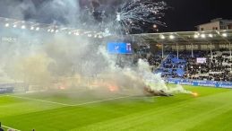 K&uuml;me D&uuml;şen Takımın Taraftarlarından Olaylı Anlar!