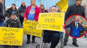 Mamak'ta Kentsel D&ouml;n&uuml;ş&uuml;m Protestosu: Proje TOKİ'ye Devredilsin, Devlet Yardım Etsin!