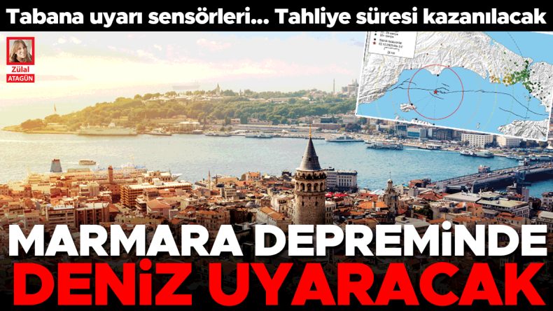 Marmara Depreminde Deniz Uyarı Görevi Üstlenecek