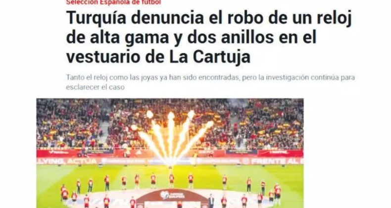 A Milli Takım’a İspanya maçında hırsızlık şoku!