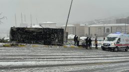 Nevşehir'de İşçi Servisi Devrildi: 14 Yaralı