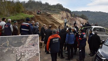 Ordu'da Taş Ocağı Şantiyesinde G&ouml;&ccedil;&uuml;k Altında Kalan İş&ccedil;iyi Arama &Ccedil;alışmalarına Yeniden Başlandı