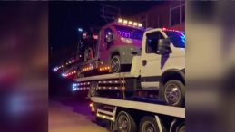 Oto Kurtarıcıdan Şaşırtan Şov! G&ouml;r&uuml;nt&uuml;ler Sonrası Polis Ceza Kesti