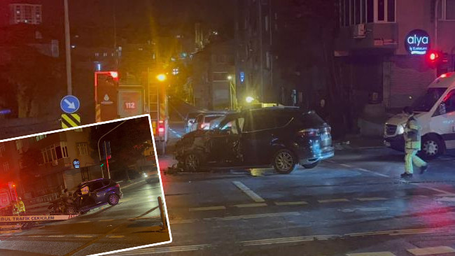 Otob&uuml;s ve otomobil &ccedil;arpışması: 3 kişi yaralandı