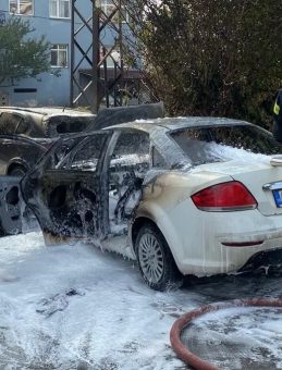 Park Halindeki Araçta Yangın: Yangın Yanındaki Araca Sıçradı!