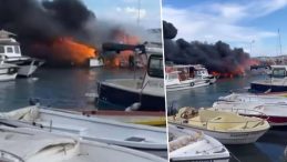 R&uuml;zgarın Etkisiyle B&uuml;y&uuml;yen Yangın: 7 Tekne K&uuml;l Oldu