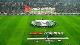 Samsunspor Trib&uuml;nleri Filistin'e Destek Oldu!