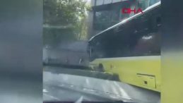 SON DAKİKA | Beşiktaş'ta İETT Otob&uuml;s&uuml; Kaza Ge&ccedil;irdi