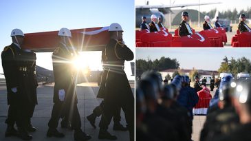 Son Dakika: T&uuml;rkiye Kahraman Şehitlerini Uğurluyor