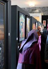 TBMM'de Gazze Temalı "Hilalin Işığında" Sanat Sergisi A&ccedil;ıldı