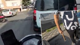 Trafikte Tartışma Kavga Haline D&ouml;n&uuml;şt&uuml;! Keserle Saldırıya Ge&ccedil;ti