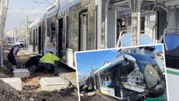 Tramvay ile &Ccedil;&ouml;p Kamyonu &Ccedil;arpıştı: 3 Kişi Yaralandı