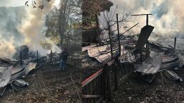 Yenice'de 2 Katlı Ahşap Ev Alevlere Teslim Oldu, Aynı Aileden 5 Kişi Hastaneye Yatırıldı