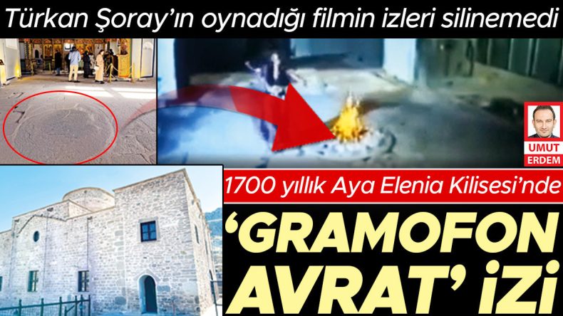 1700 Yıllık Aya Elenia Kilisesi'nde 'Gramofon Avrat' İzleri