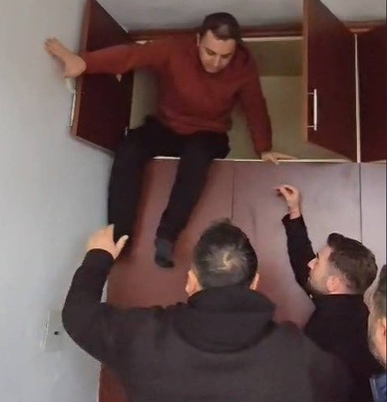 Mehmet A.'nın gözaltına alınma anı