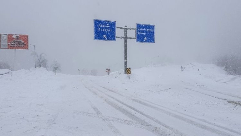 Kastamonu'da Kar Yağışı