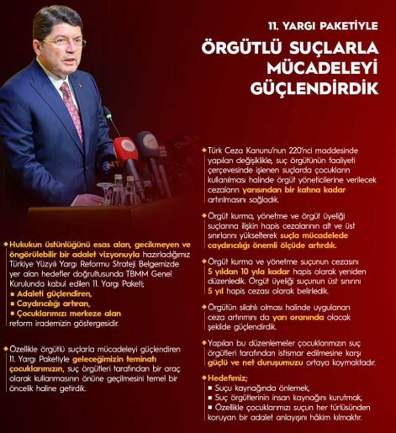 Yargı Paketi ile ilgili açıklamalar